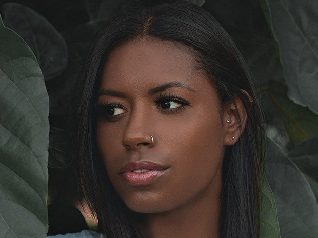 woman with a wig on