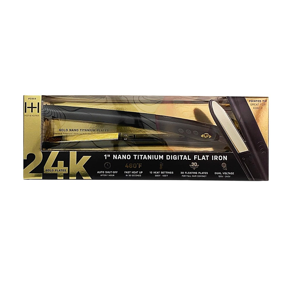1" Digital Nano Titanium Digital Flat Iron [Black] #5869