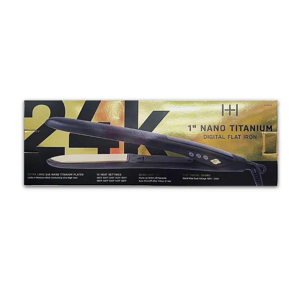 1" Digital Nano Titanium Digital Flat Iron [Black] #5869