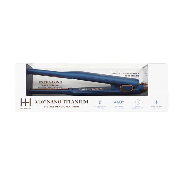 3/10" Nano Titanium Digital Pencil Flat Iron [Blue] #5938