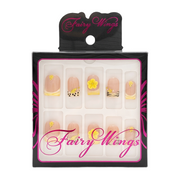 FAIRY WINGS Faux Ongles Faits À La Main Carré Court [W0111]