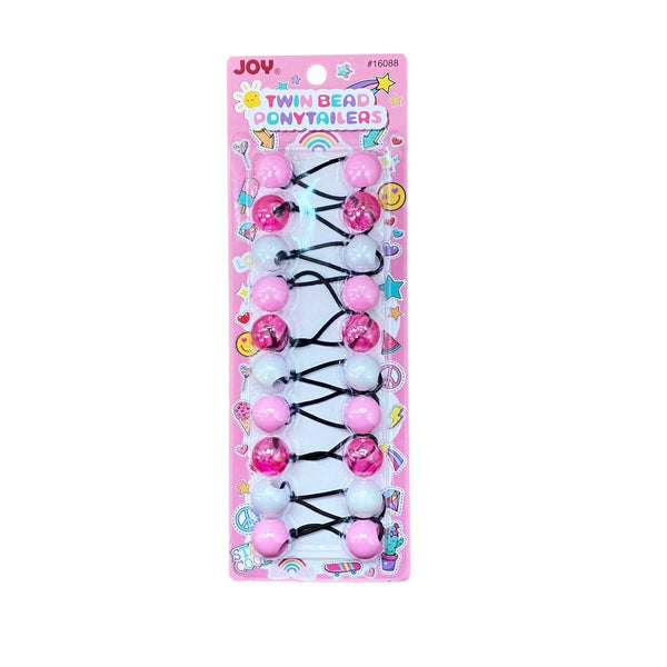 #16088 JOY Twin Bead Ponytails [Couleurs assorties]