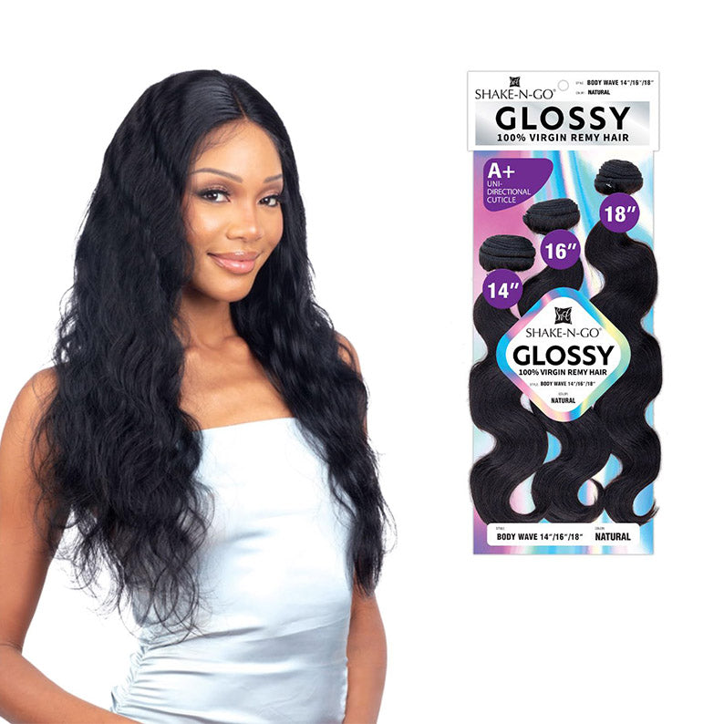 SHAKE N GO Glossy 100% Virgin Remy Hair - Body Wave
