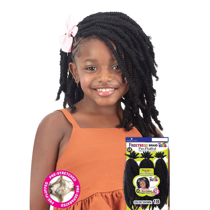 FREETRESS 3x Kids Pre Fluffed Poppin' Twist 12"