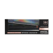 H&H Fer à lisser numérique à plaques en céramique extra longues 1” [Black] #5897