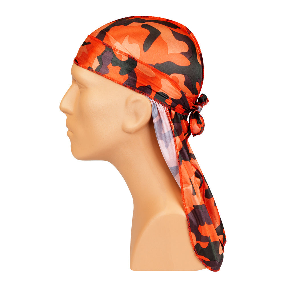 Tyche Camo Durag [Orange] #Tdu25