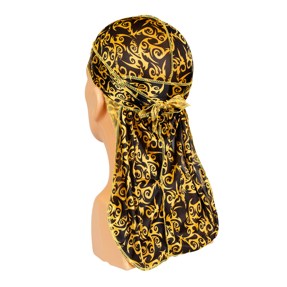 NICKA K TYCHE Silky Durag [GOLD ORIENTAL] #TDU33