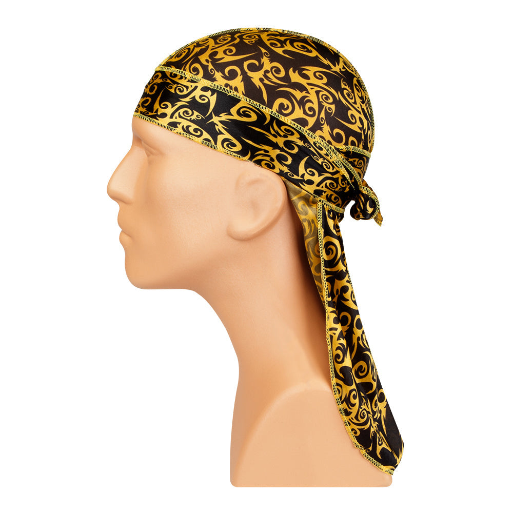 NICKA K TYCHE Silky Durag [GOLD ORIENTAL] #TDU33