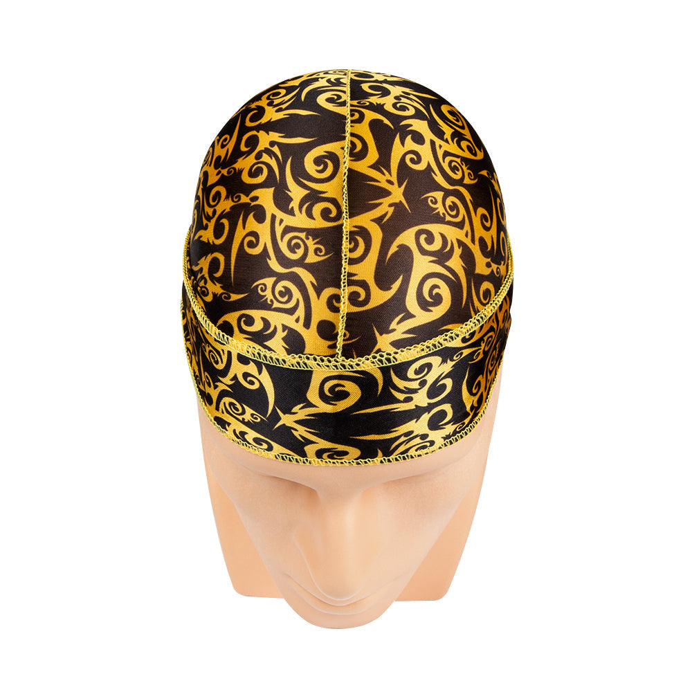 NICKA K TYCHE Silky Durag [GOLD ORIENTAL] #TDU33