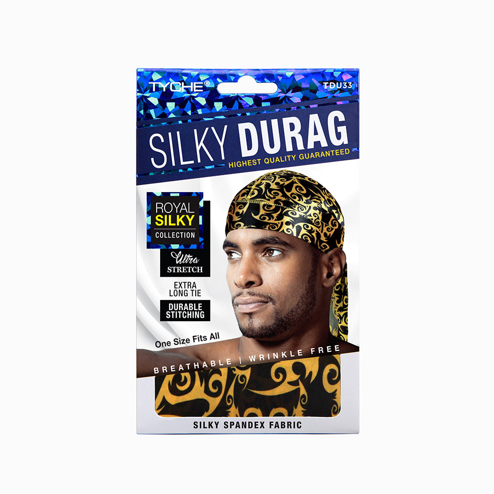 NICKA K TYCHE Silky Durag [GOLD ORIENTAL] #TDU33