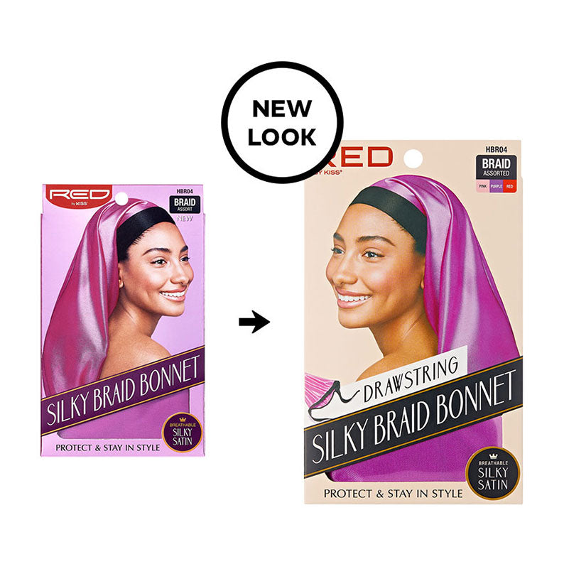 #Hbr04 Bonnet tressé soyeux [Couleurs assorties]