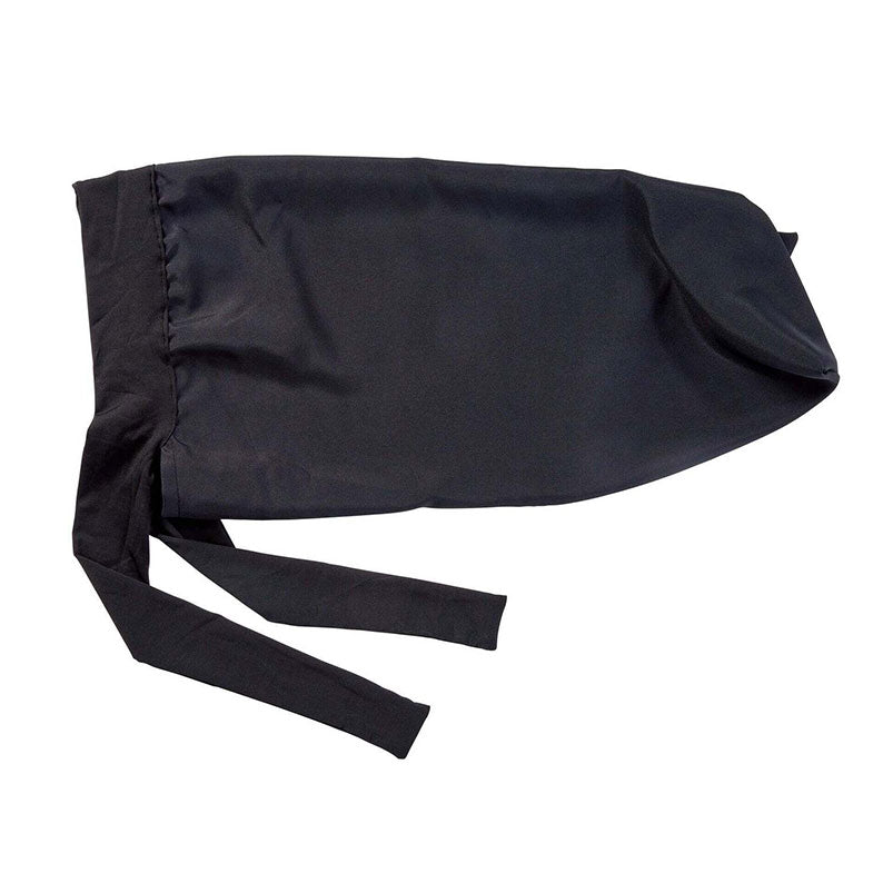 #Hbr07 Bonnet tressé soyeux à larges bords [Noir]