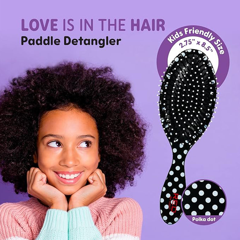 RED by KISS Kids Paddle Detangler [Polka Dots] #HH39