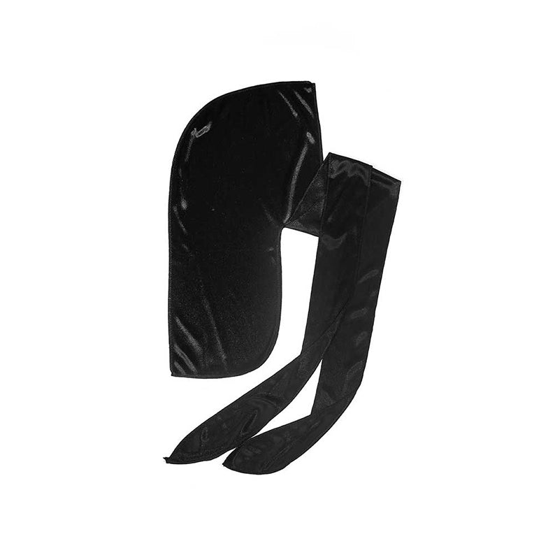 #Hd01 Silky Satin Durag [Black]