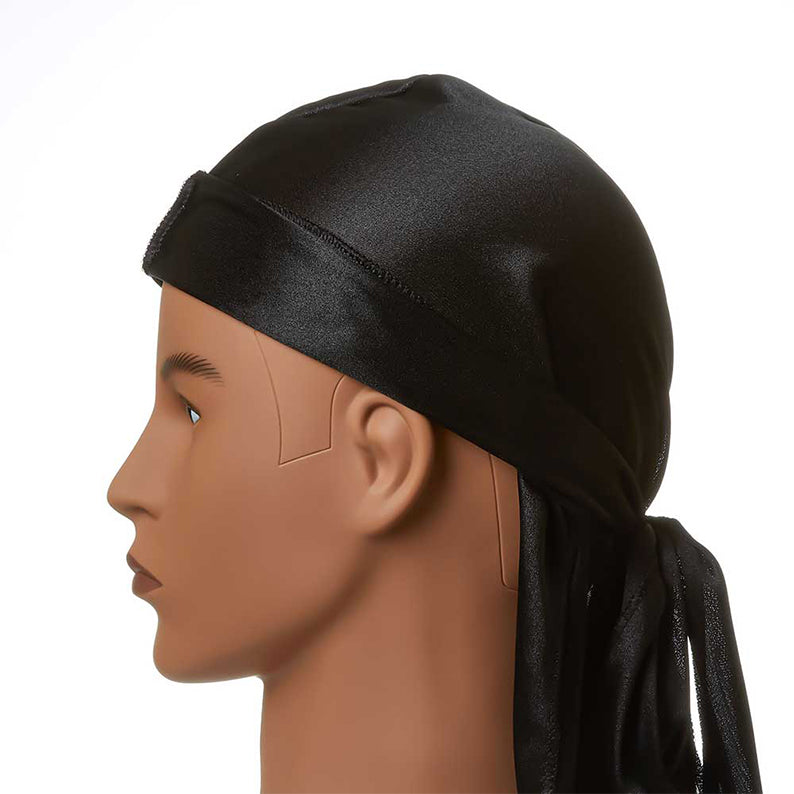 Silky Satin Durag [Black] #HD01