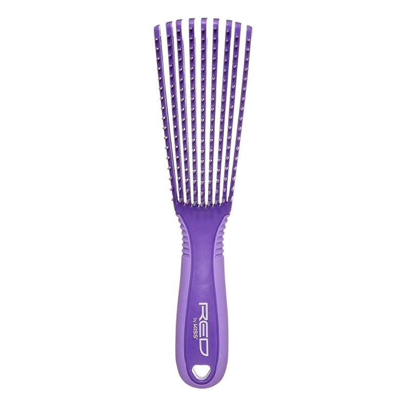 Brosse démêlante antidérapante à 9 rangs #Hh63 Glide &amp; Define [Violet]
