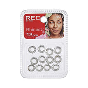 Perles de cheveux en strass 12 pcs #Ha81