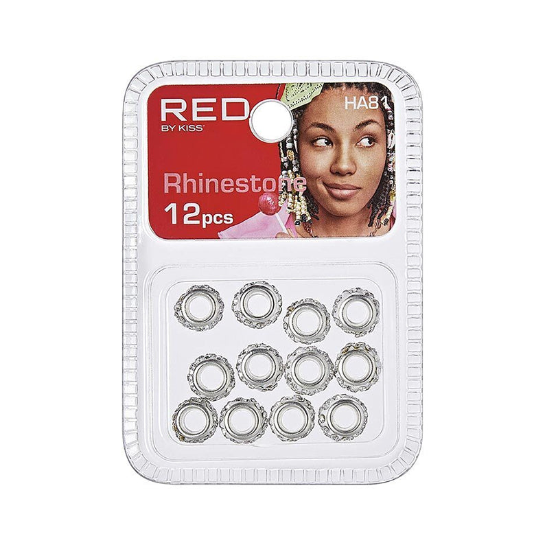 Perles de cheveux en strass 12 pcs #Ha81
