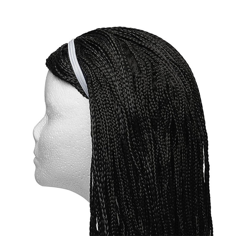 #Heb35 Bandeau de sport élastique 10 mm, 6 pièces [noir et blanc]