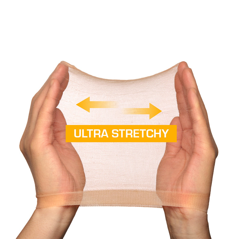 #Hwc21 Bonnet de perruque invisible HD 2 pièces [Marron naturel]