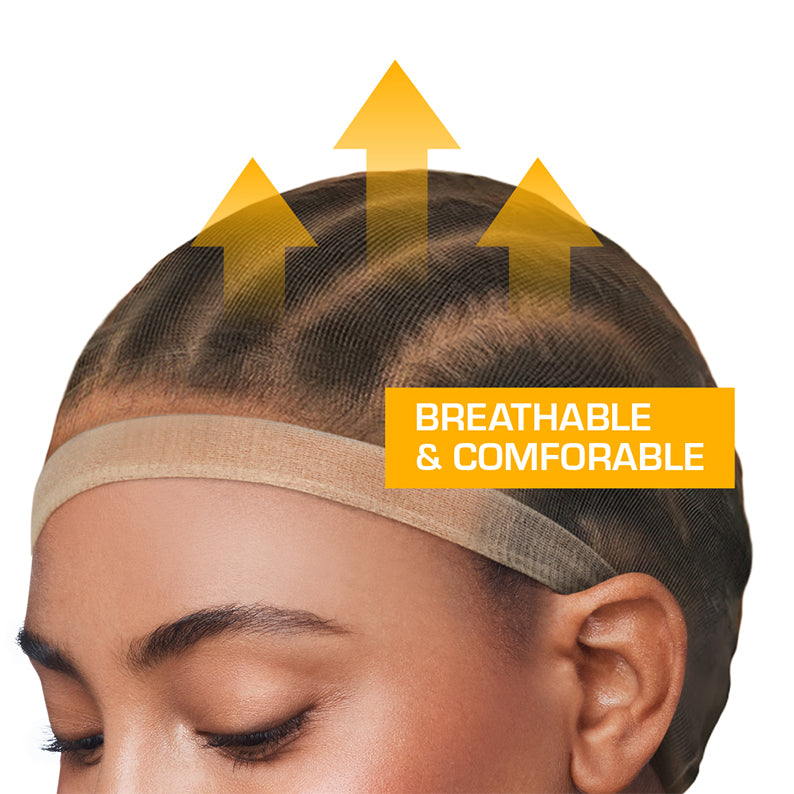 #Hwc21 Bonnet de perruque invisible HD 2 pièces [Marron naturel]