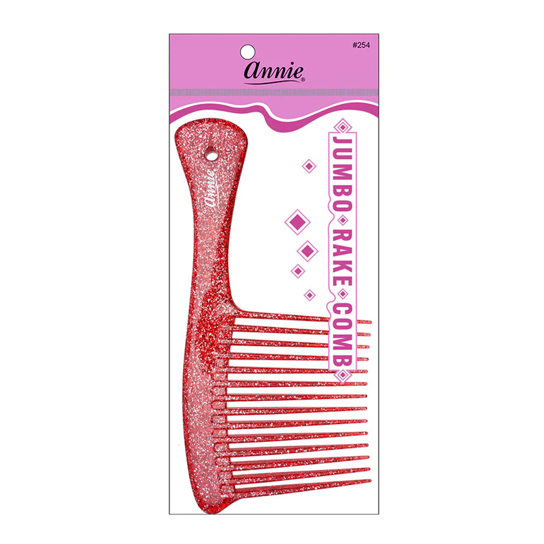 ANNIE Luminous Jumbo Rake Comb Assorted Color #254