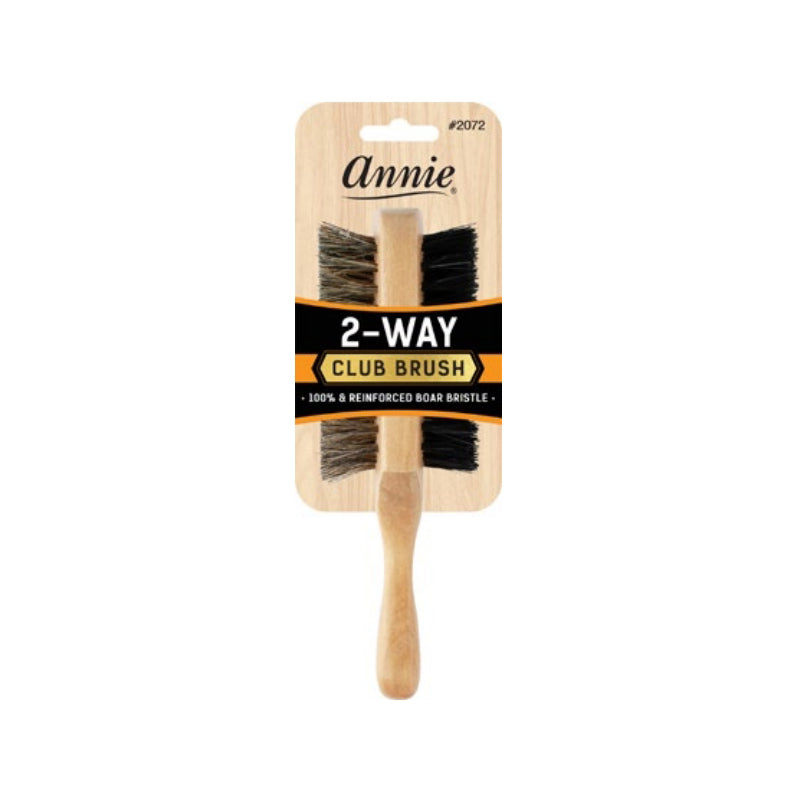 ANNIE Two-Way Club Boar Bristle Brush Soft and Hard #02072