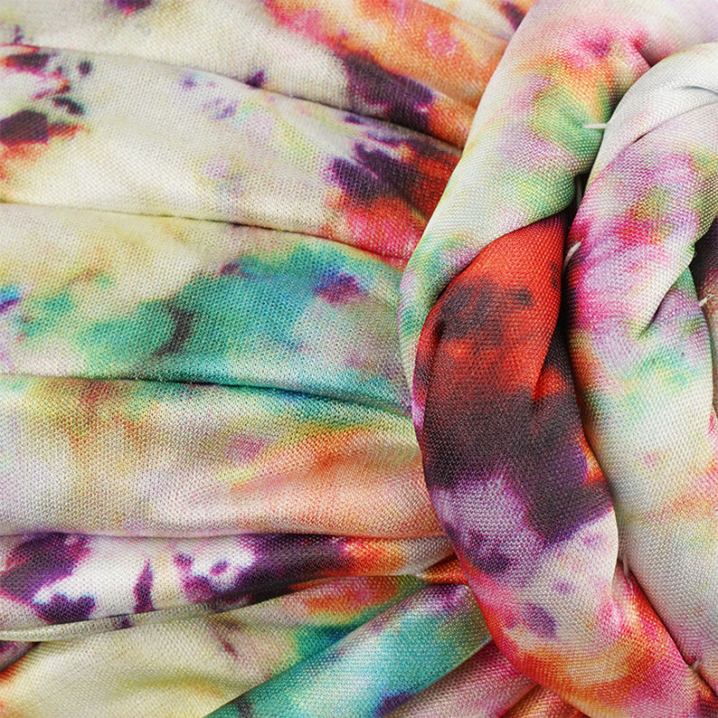 Silky Top Knot Pre-Tied Turban [Assorted Color] #3658