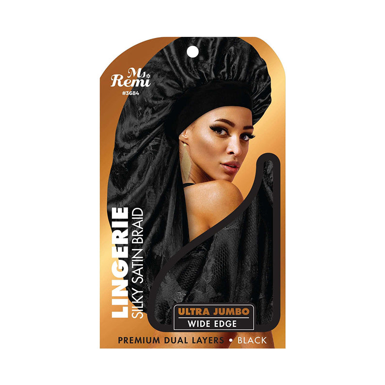 Lingerie Wide Edge Silky Braid Bonnet [Ultra Jumbo] [Assorted Color] #3685