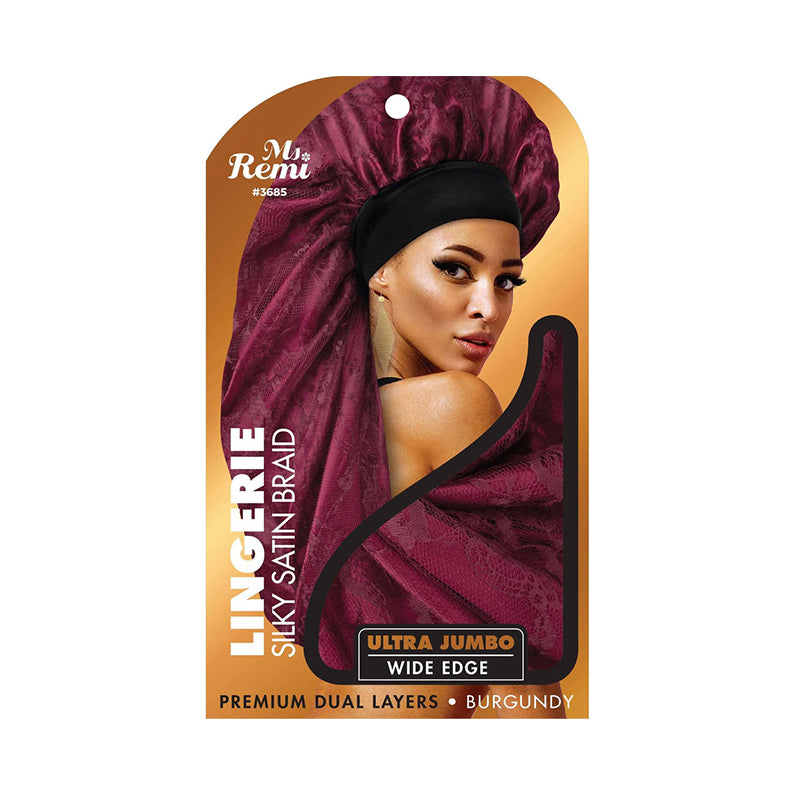 ANNIE Lingerie Wide Edge Silky Braid Bonnet Ultra-Jumbo [Assorted Color]  #03685