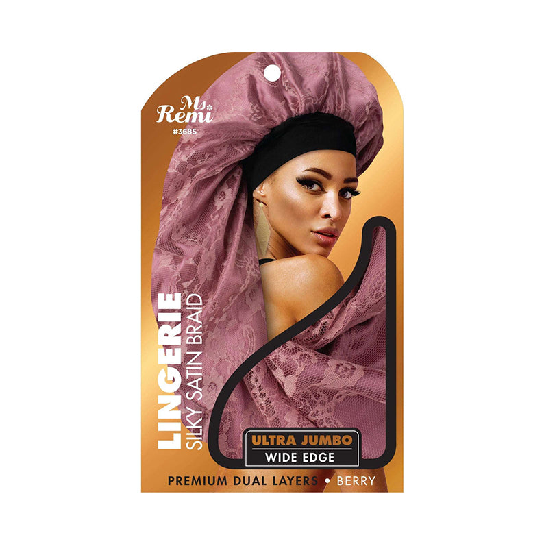 Lingerie Wide Edge Silky Braid Bonnet [Ultra Jumbo] [Assorted Color] #3685