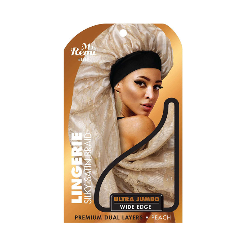 Lingerie Wide Edge Silky Braid Bonnet [Ultra Jumbo] [Assorted Color] #3685
