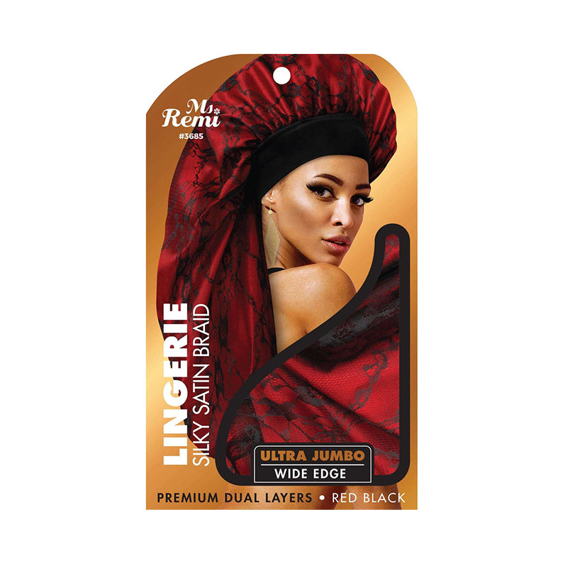 Lingerie Wide Edge Silky Braid Bonnet [Ultra Jumbo] [Assorted Color] #3685