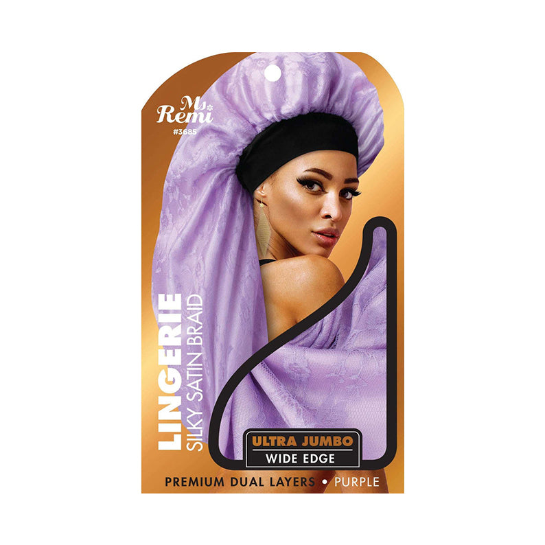 Lingerie Wide Edge Silky Braid Bonnet [Ultra Jumbo] [Assorted Color] #3685