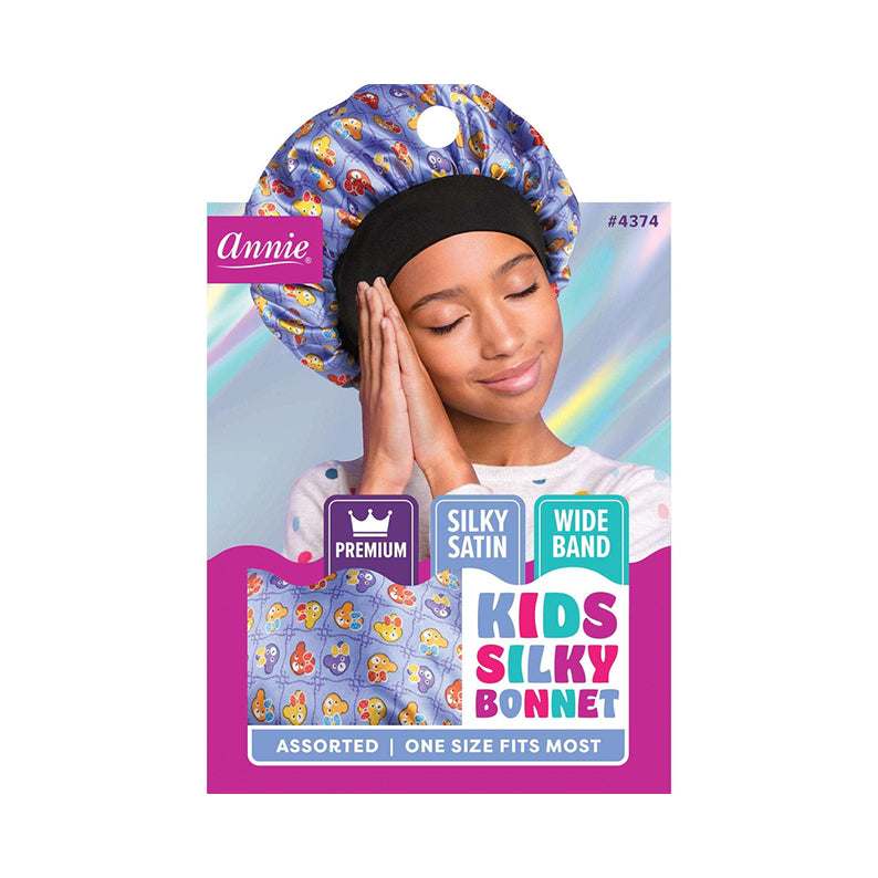 Premium Kid'S Silky Wide Edge Bonnet Dual Layer [Assorted Pattern] #4374