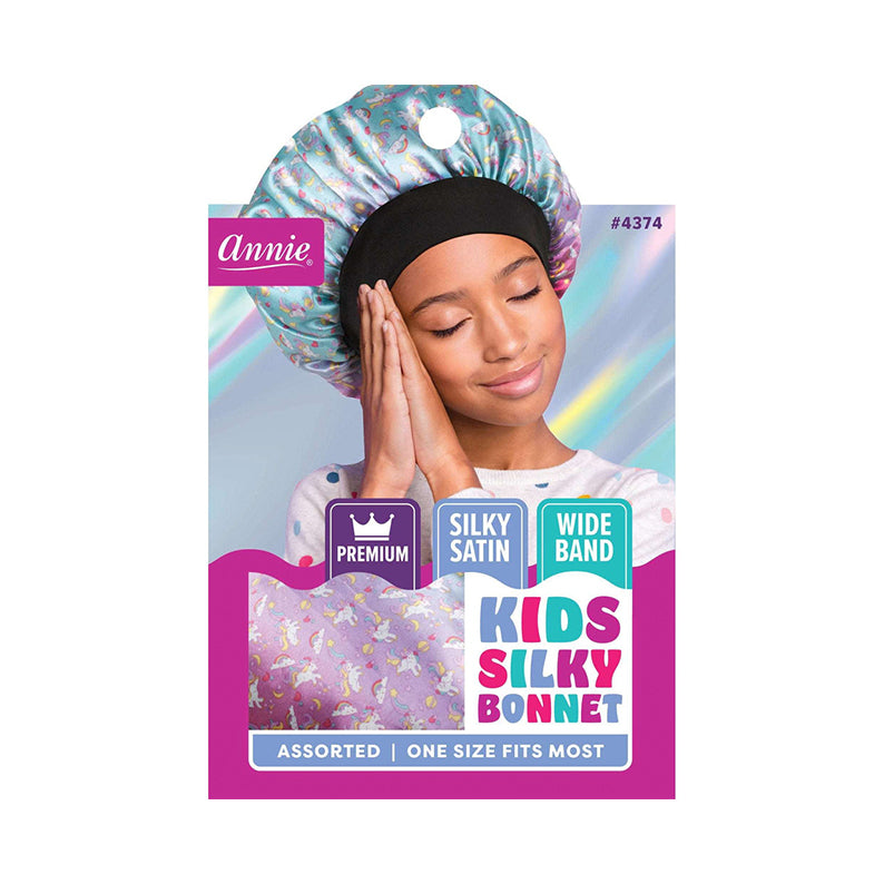 Premium Kid'S Silky Wide Edge Bonnet Dual Layer [Assorted Pattern] #4374