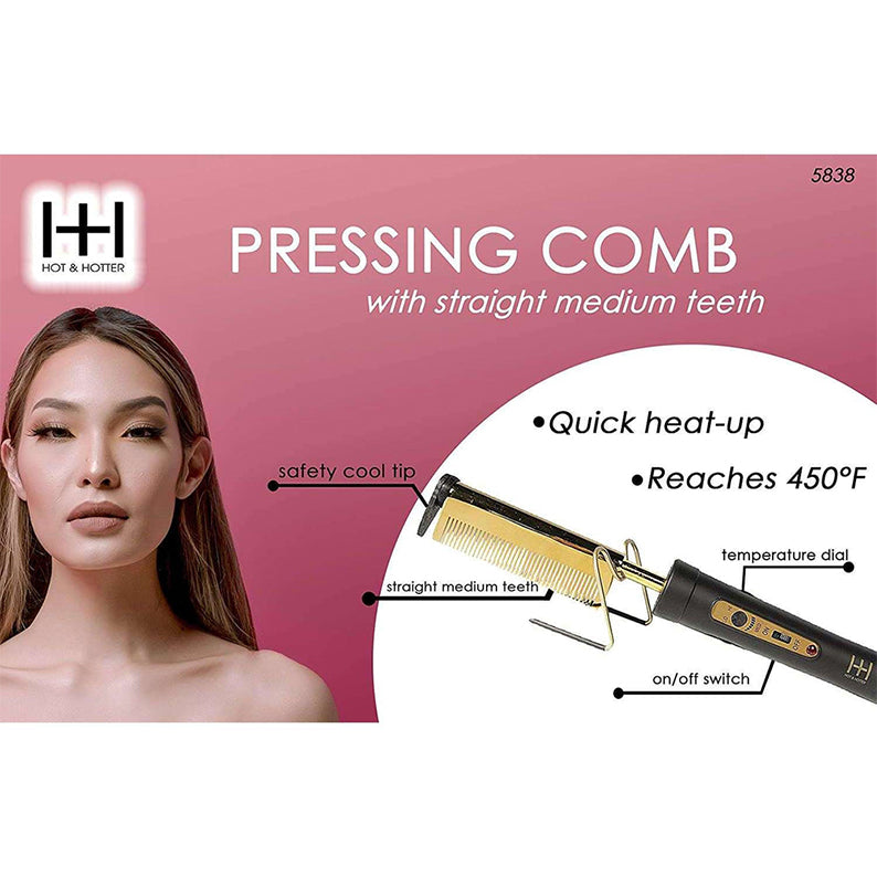 ANNIE Pressing Comb [Medium Straight] #05838