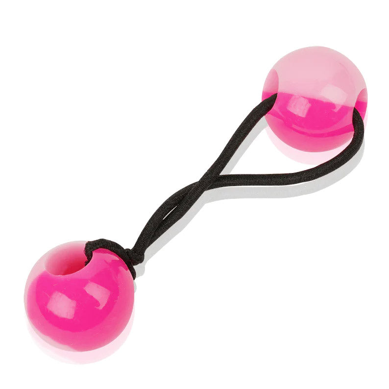 ANNIE Twin Bead Ponytailers 2-Tone [Pink] #16134