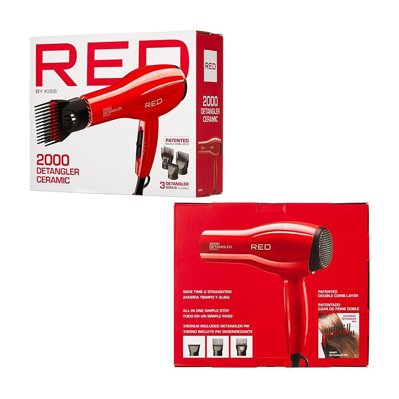 RED by KISS 2000 Ceramic Detangler Dryer #BD01N