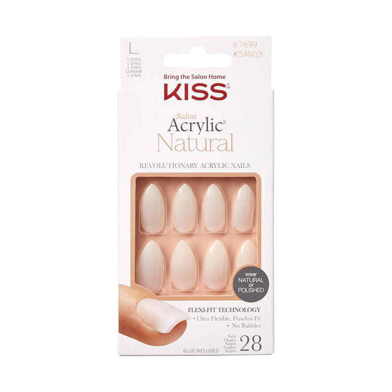 KISS Salon Acrylic Natural [L] #KSAN03 - FORBIDDEN