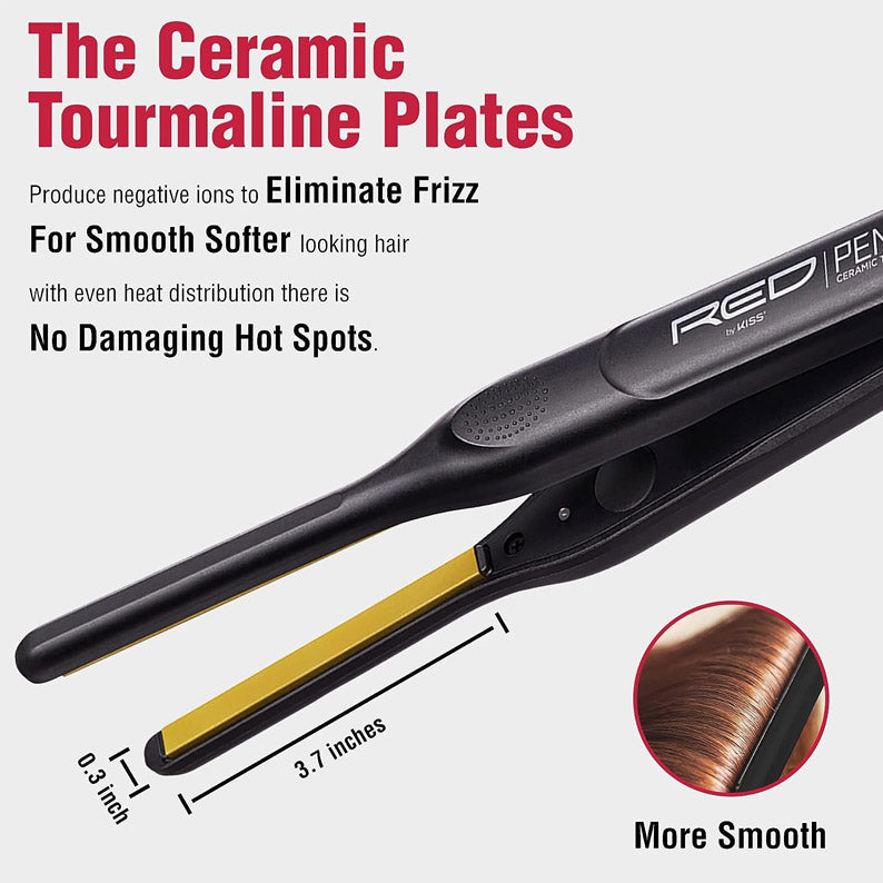#Fi050 Ceramic Tourmaline Pencil Flat Iron 3/10"