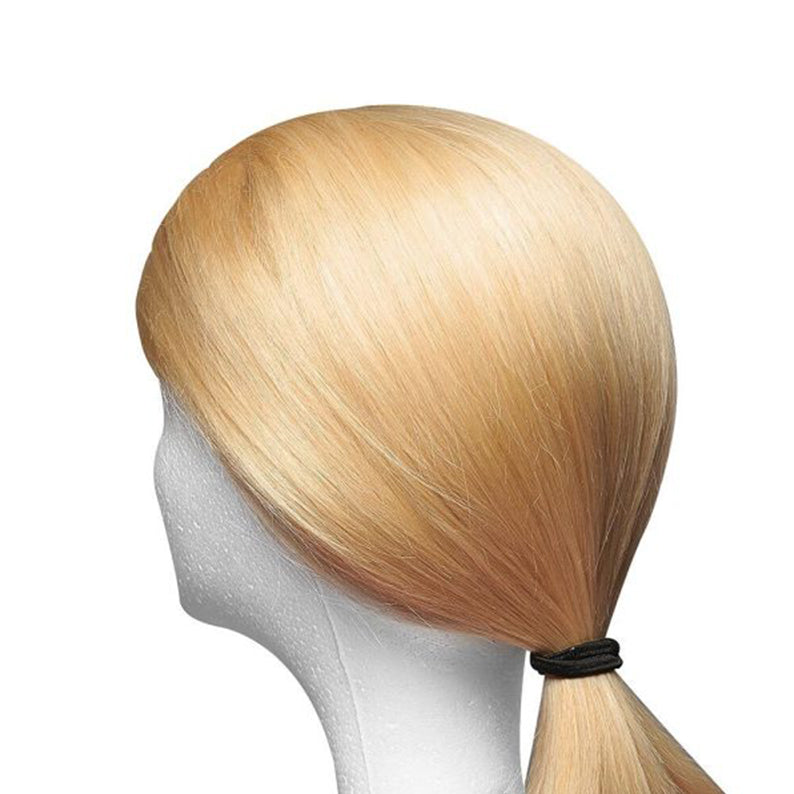 Élastiques plats pour cheveux 5 mm, 16 pièces, #HEB05 [Noir]