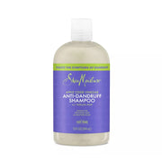 Shea Moisture apple cider vinegar anti-dandruff shampoo bottle with purple label for dandruff control and scalp care