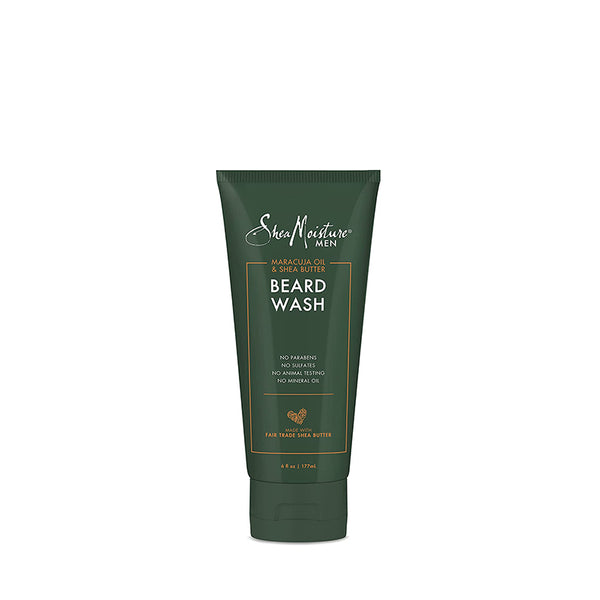 SheaMoisture Men maracuja oil and shea butter beard wash for men in green 6 oz squeeze tube