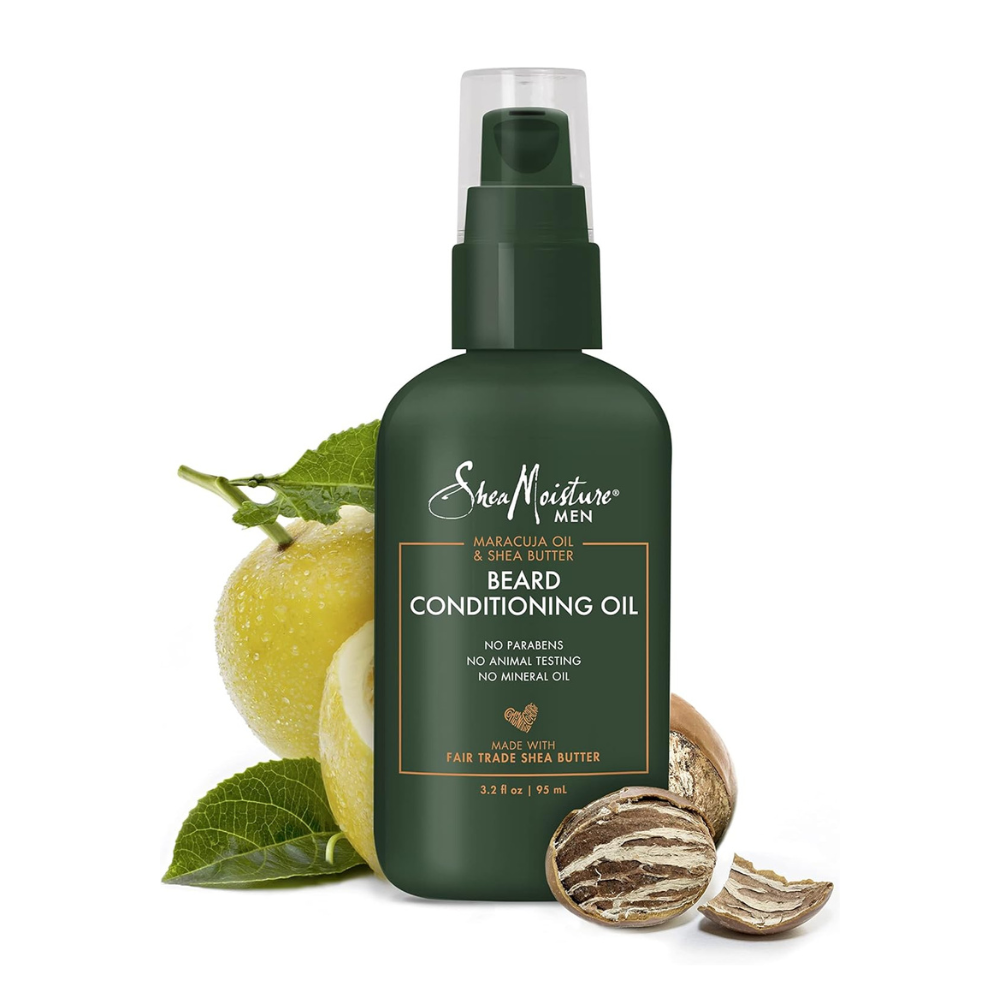 Huile revitalisante pour barbe aux huiles de maracuja et de karité