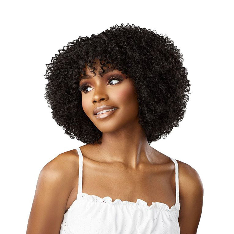 SENSATIONNEL Dashly Synthetic 5" Deep Lace Parting Front Curly Bob Full Wig - UNIT 15