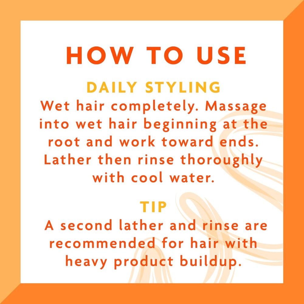 Shampoing crème nettoyant sans sulfate au beurre de karité