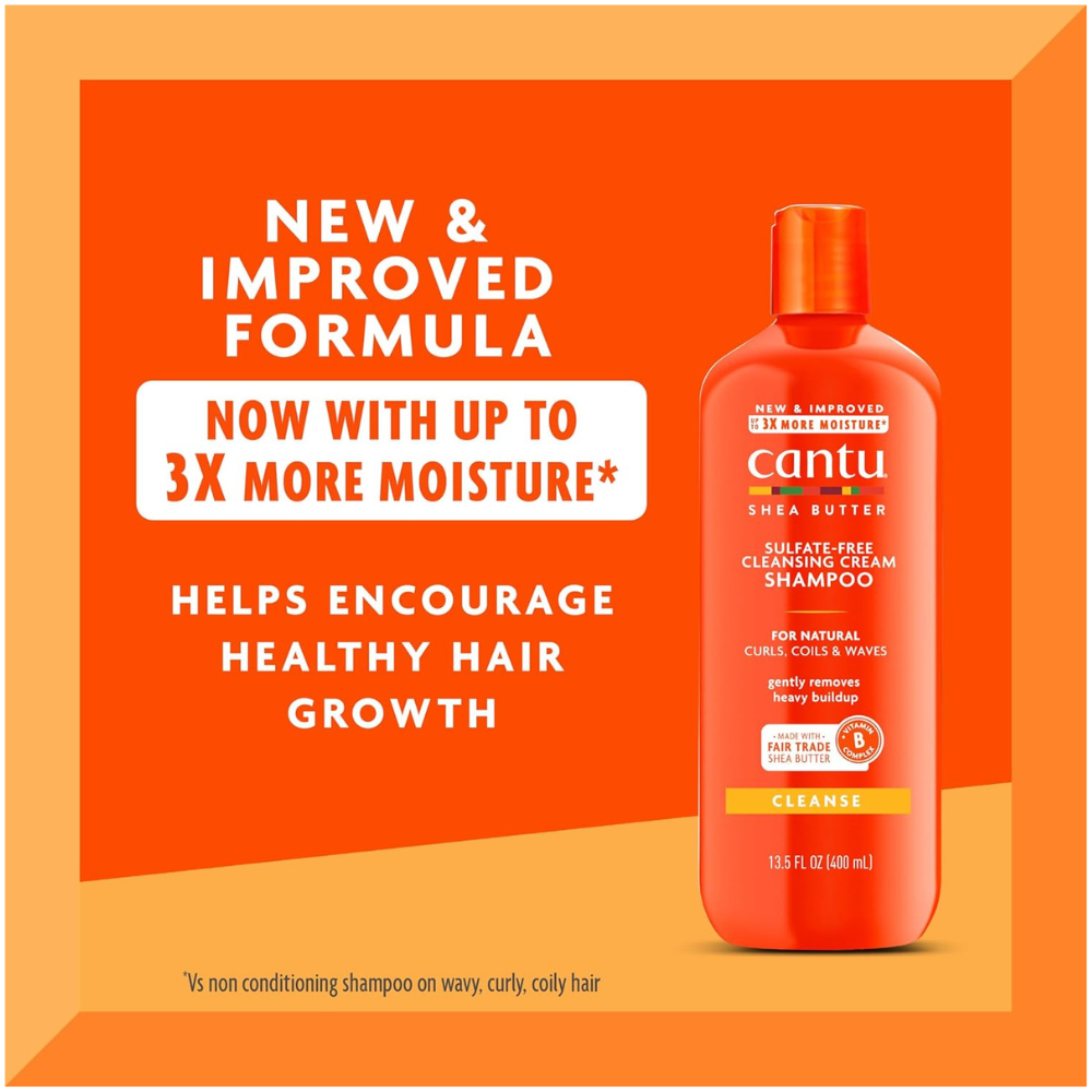 Shampoing crème nettoyant sans sulfate au beurre de karité