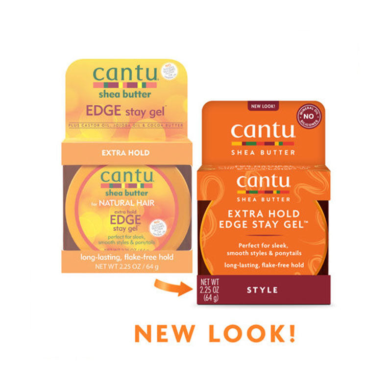 For Natural Curls, Coils & Waves Extra Hold Edge Stay Gel