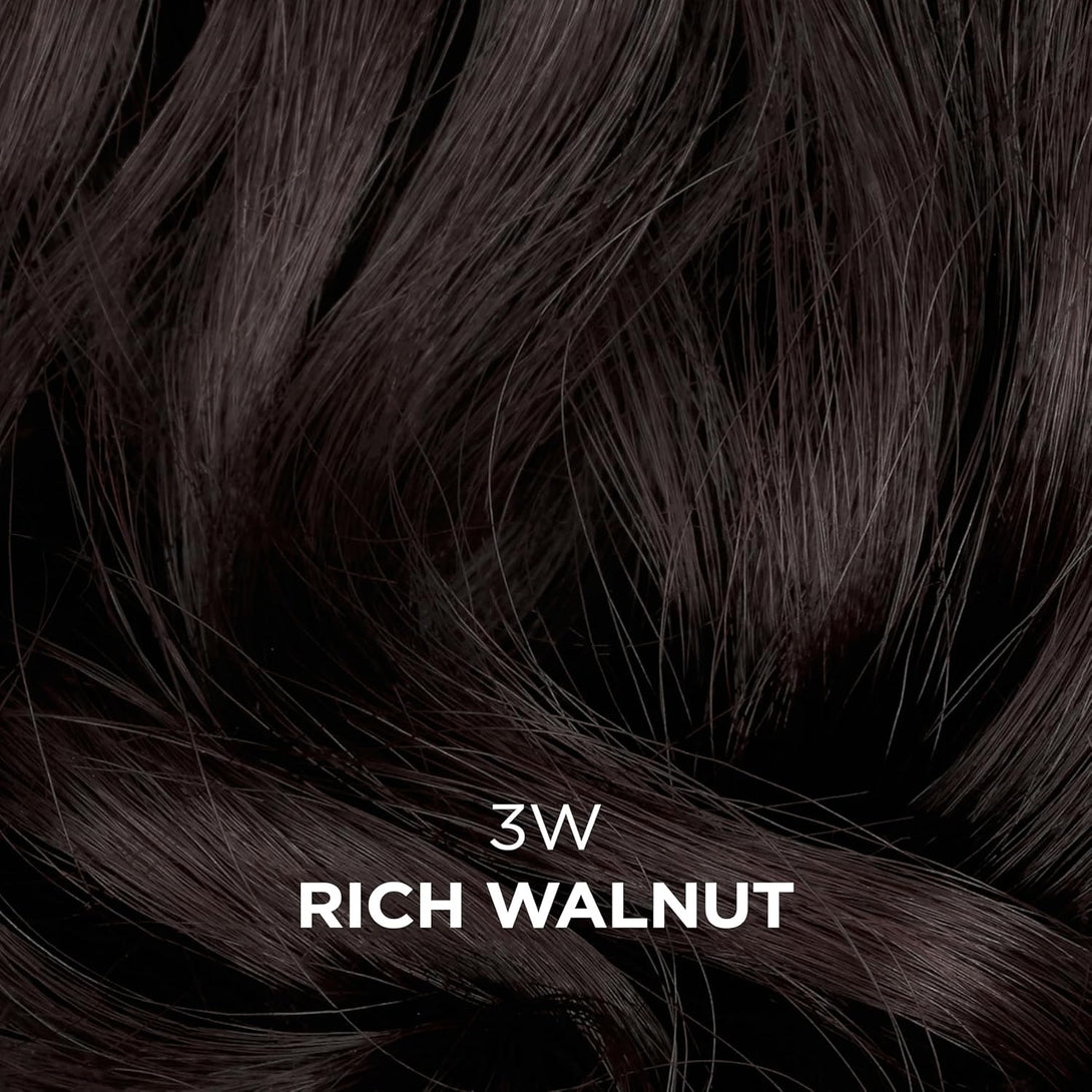 Beautiful Collection Rich Walnut 3W dark brown hair swatch semi permanent hair color for gray hair with glossy finish